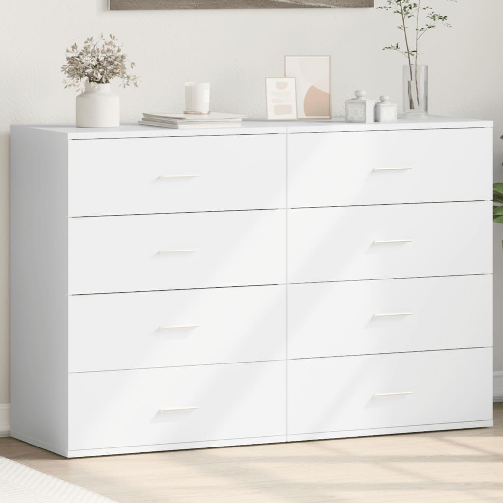 Puhvetkapid 3 tk, valge, 60x39x80 cm, tehispuit