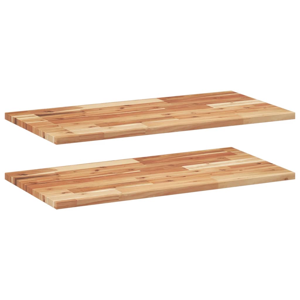 Ujuvad riiulid 2 tk 80 x 40 x 2 cm õliviimistlusega täispuit, akaatsia
