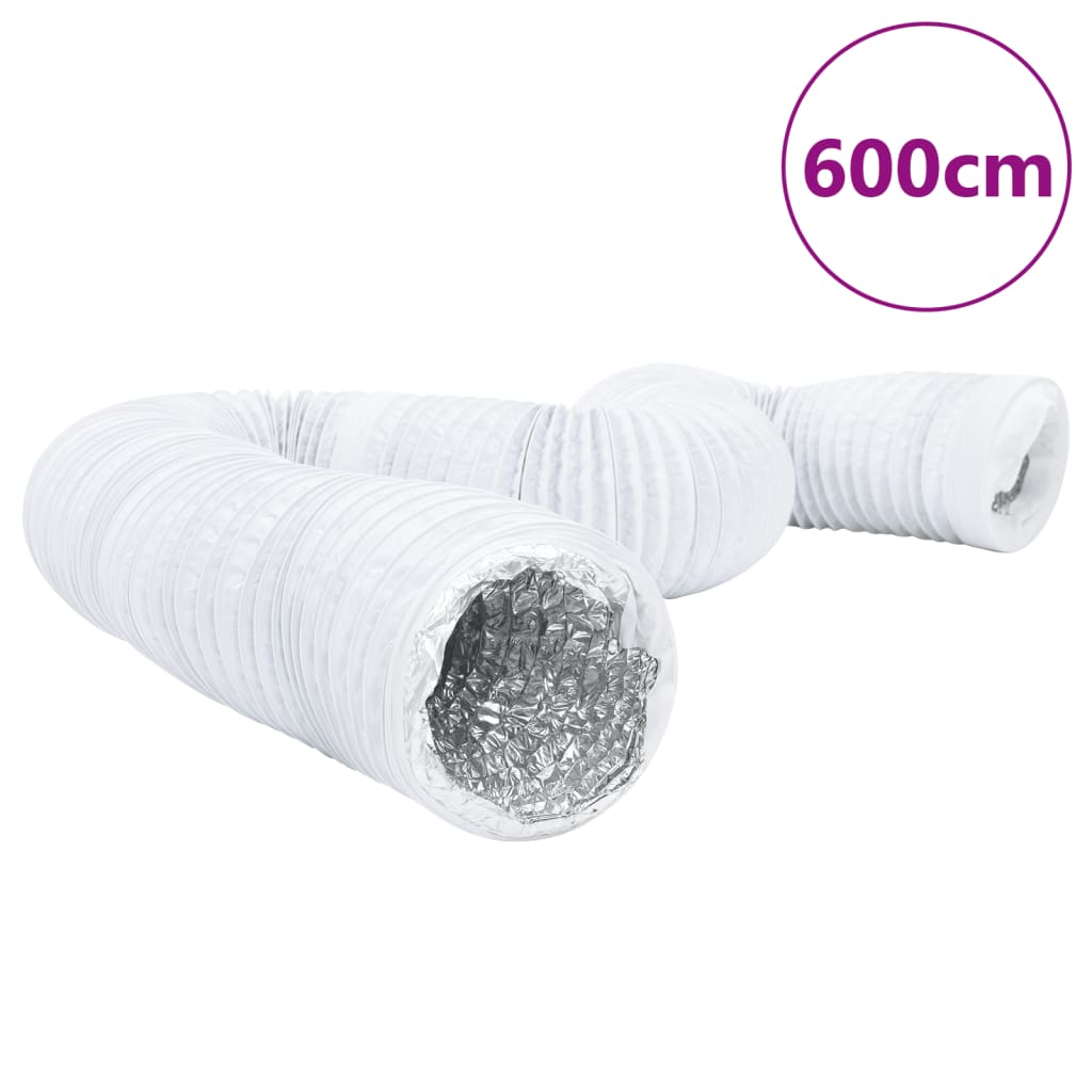 Ventilatsioonitoru, alumiinium ja PVC, 6 m Ø15 cm