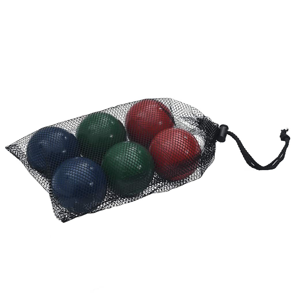 8-osaline Bocce pallikomplekt, kandekotiga, männipuit