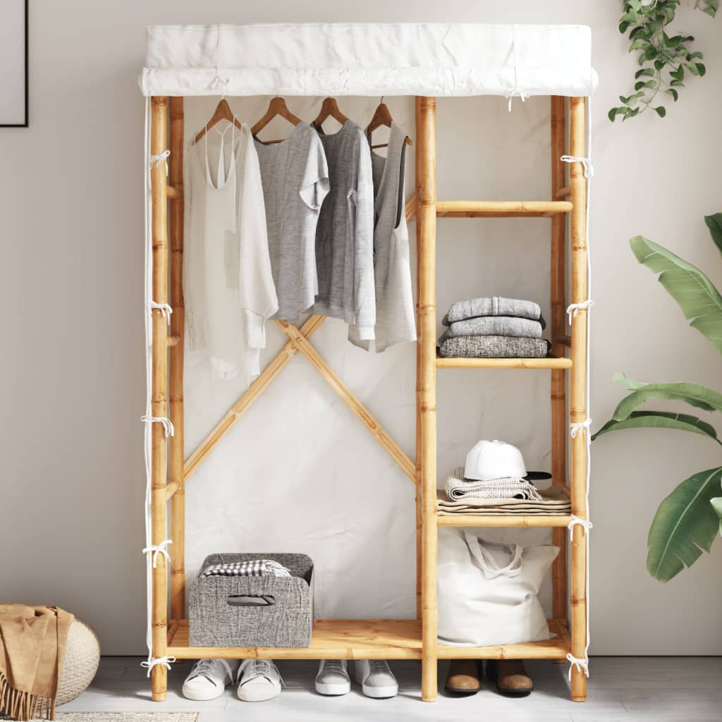 Riidekapp, 110 x 45 x 170 cm, bambus