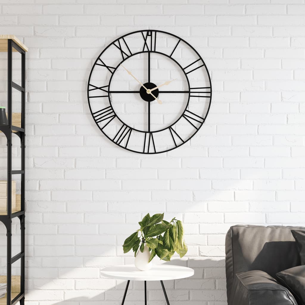 Seinakell, must, Ø50 cm, raud