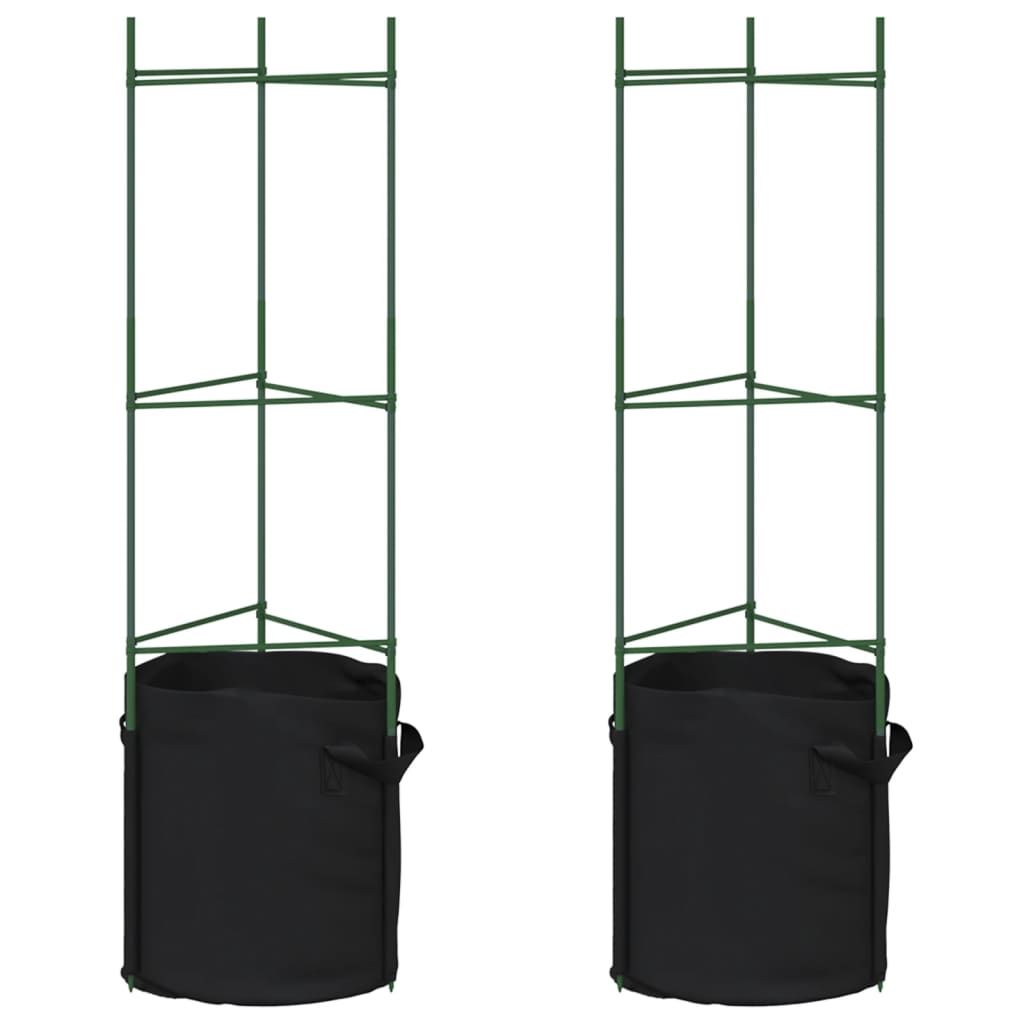Tomatitaime tugi koos taimekotiga 2 tk, 116 cm, teras ja PP