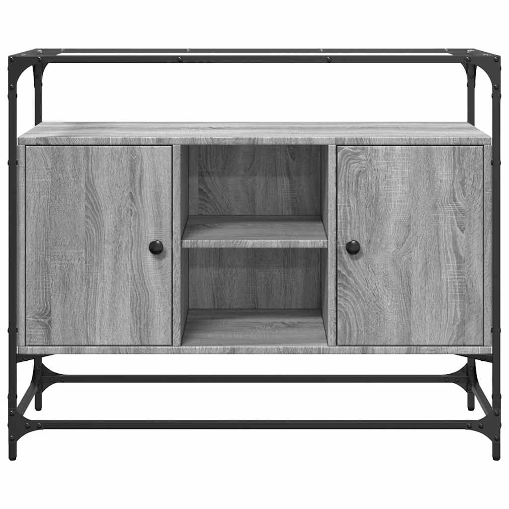 Klaasplaadiga puhvetkapp hall Sonoma tamm 98x35x51 cm tehispuit