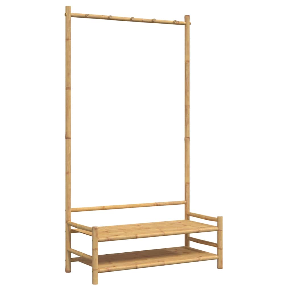 Riiulitega riidenagi, 103 x 40 x 183 cm, bambus