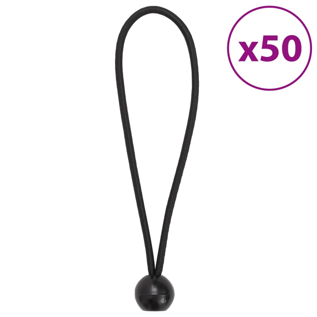 Bungee nöörid kuuliga 50 tk, 21 x 0,5 cm