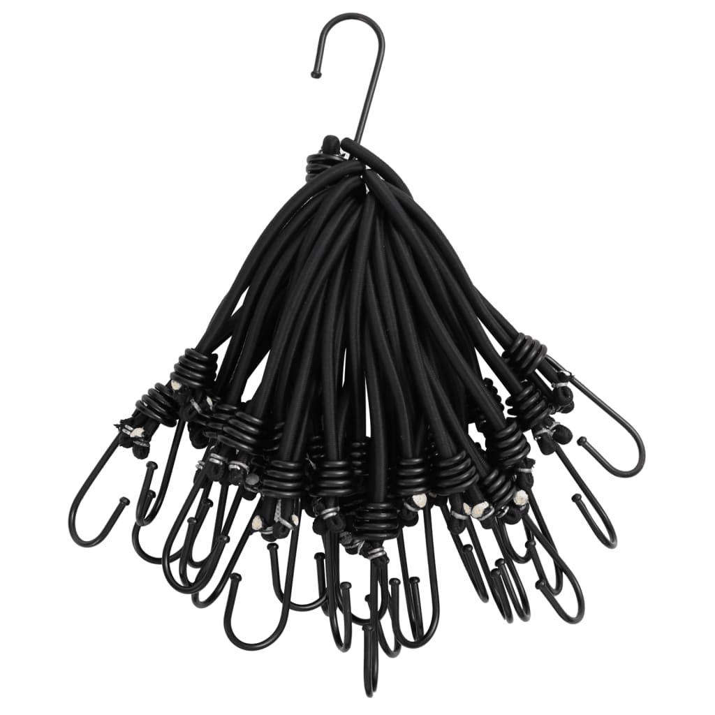 Bungee nöörid konksuga 25 tk, 17 cm