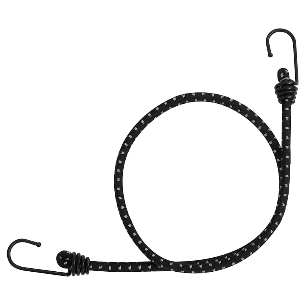 Bungee nöör helkurribade ja konksudega 10 tk, 88 cm