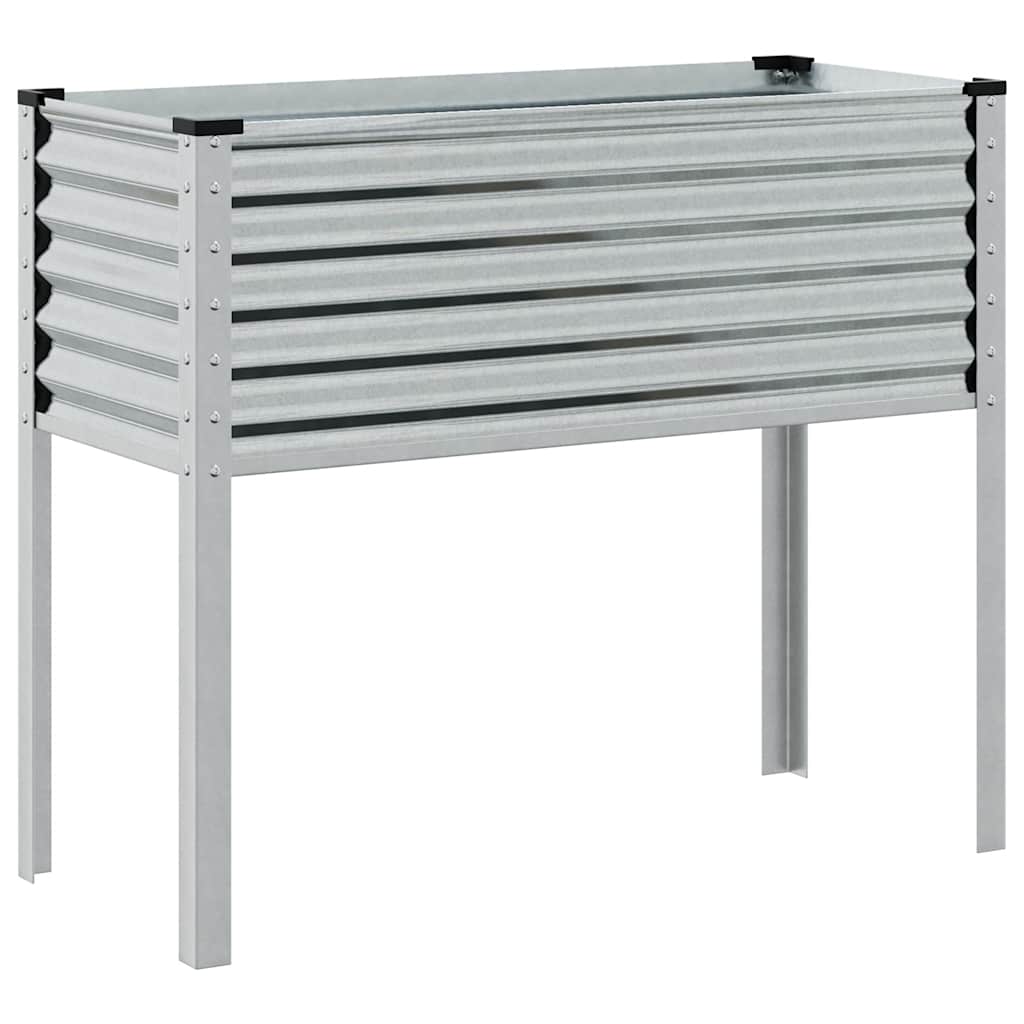 Aia lillekast 100 x 45 x 90 cm tsingitud terasest