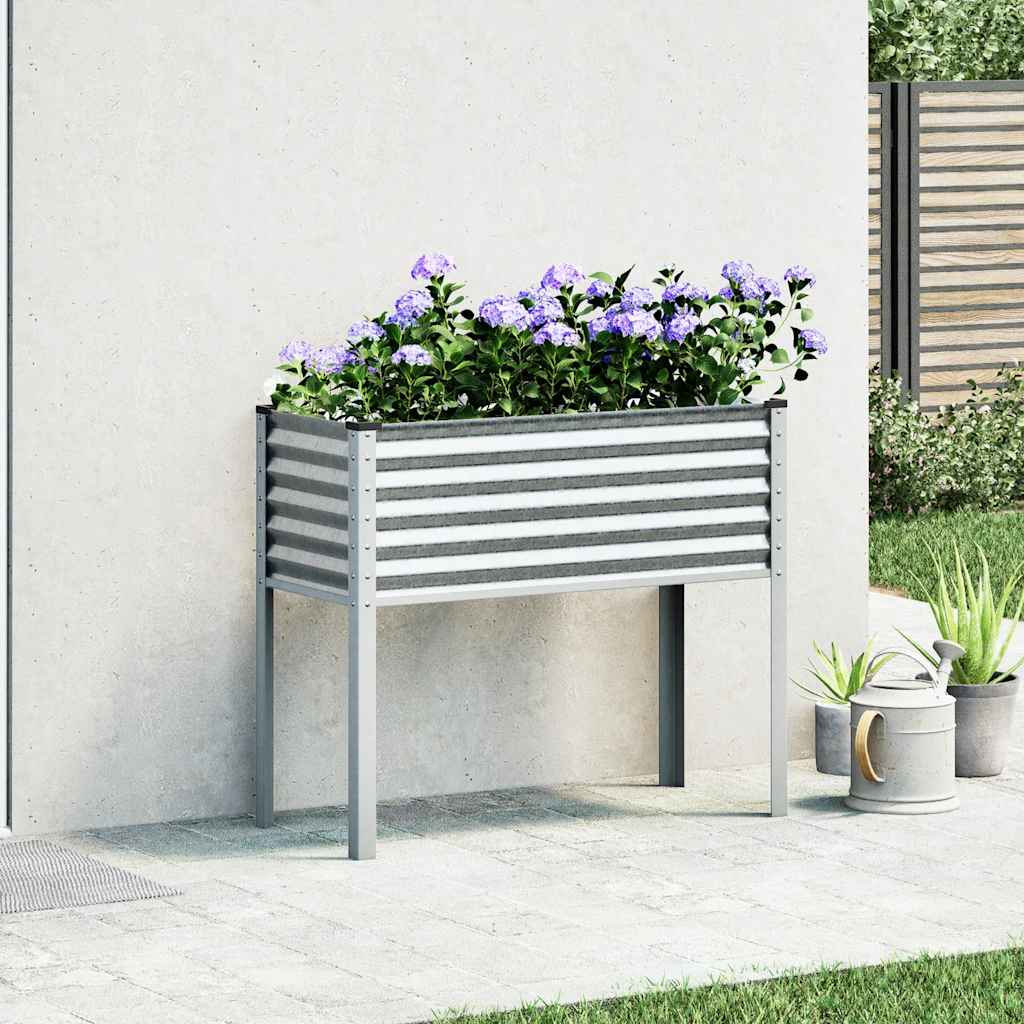 Aia lillekast 100 x 45 x 90 cm tsingitud terasest