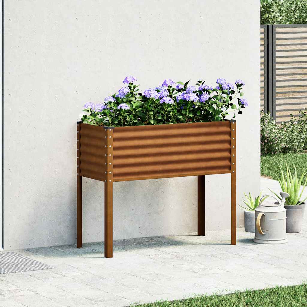 Aia lillepott 100 x 45 x 90 cm ilmastikukindel teras