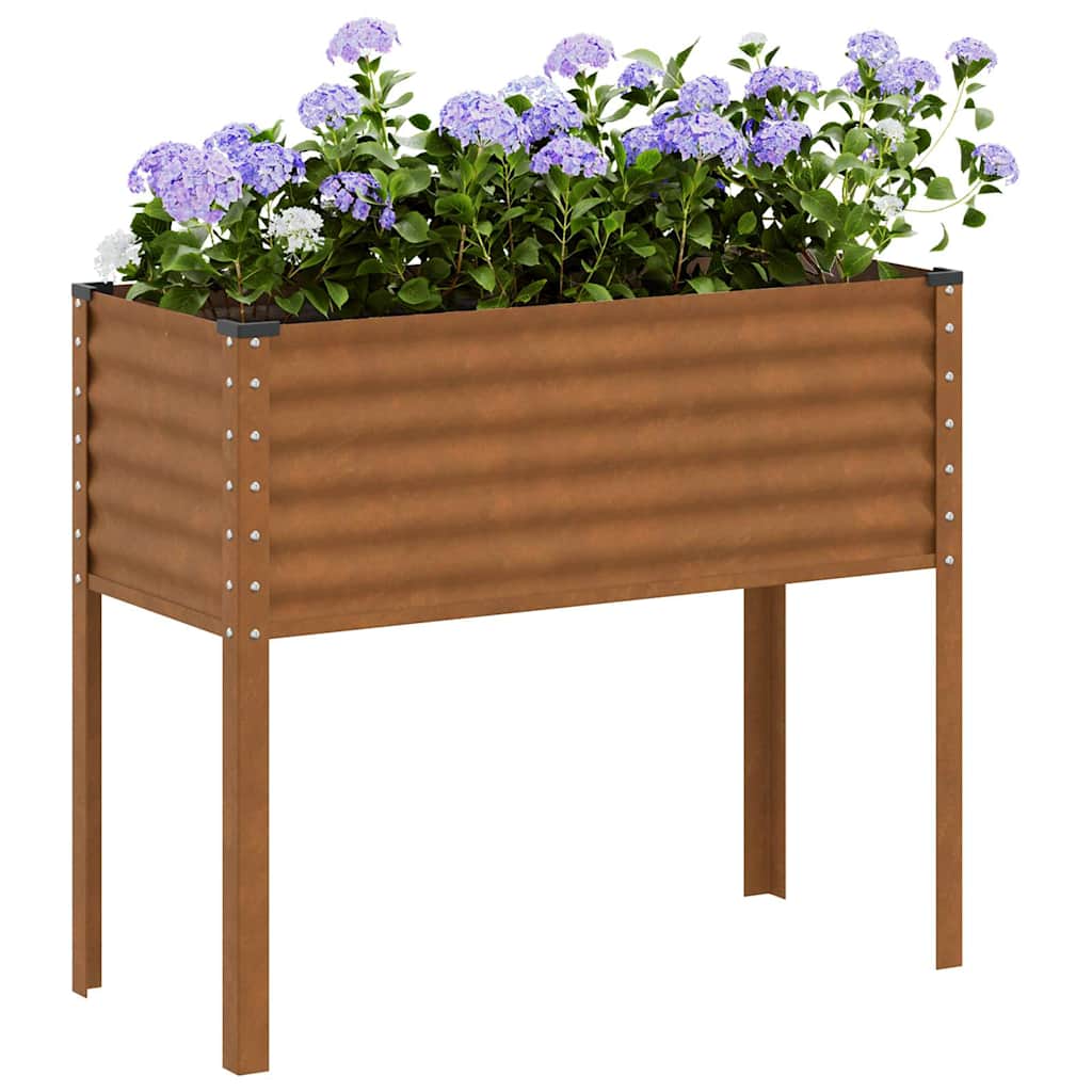 Aia lillepott 100 x 45 x 90 cm ilmastikukindel teras
