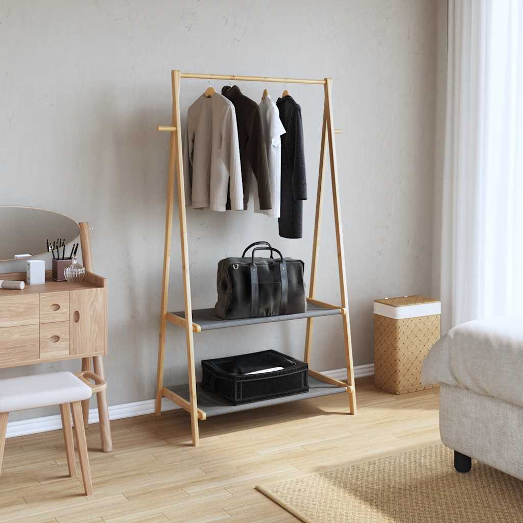 Riiulitega riidenagi, 96x45,5x150,5 cm, bambus