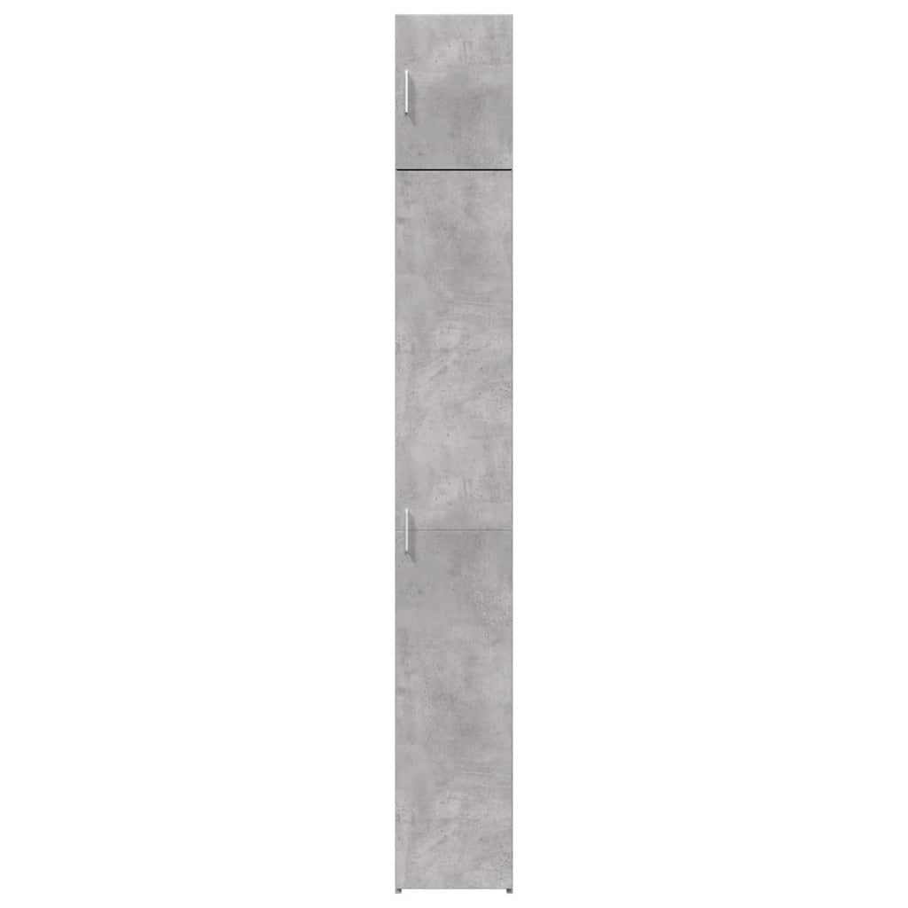 Kitsas hoiukapp, betoonhall, 30 x 42,5 x 225 cm, tehispuit