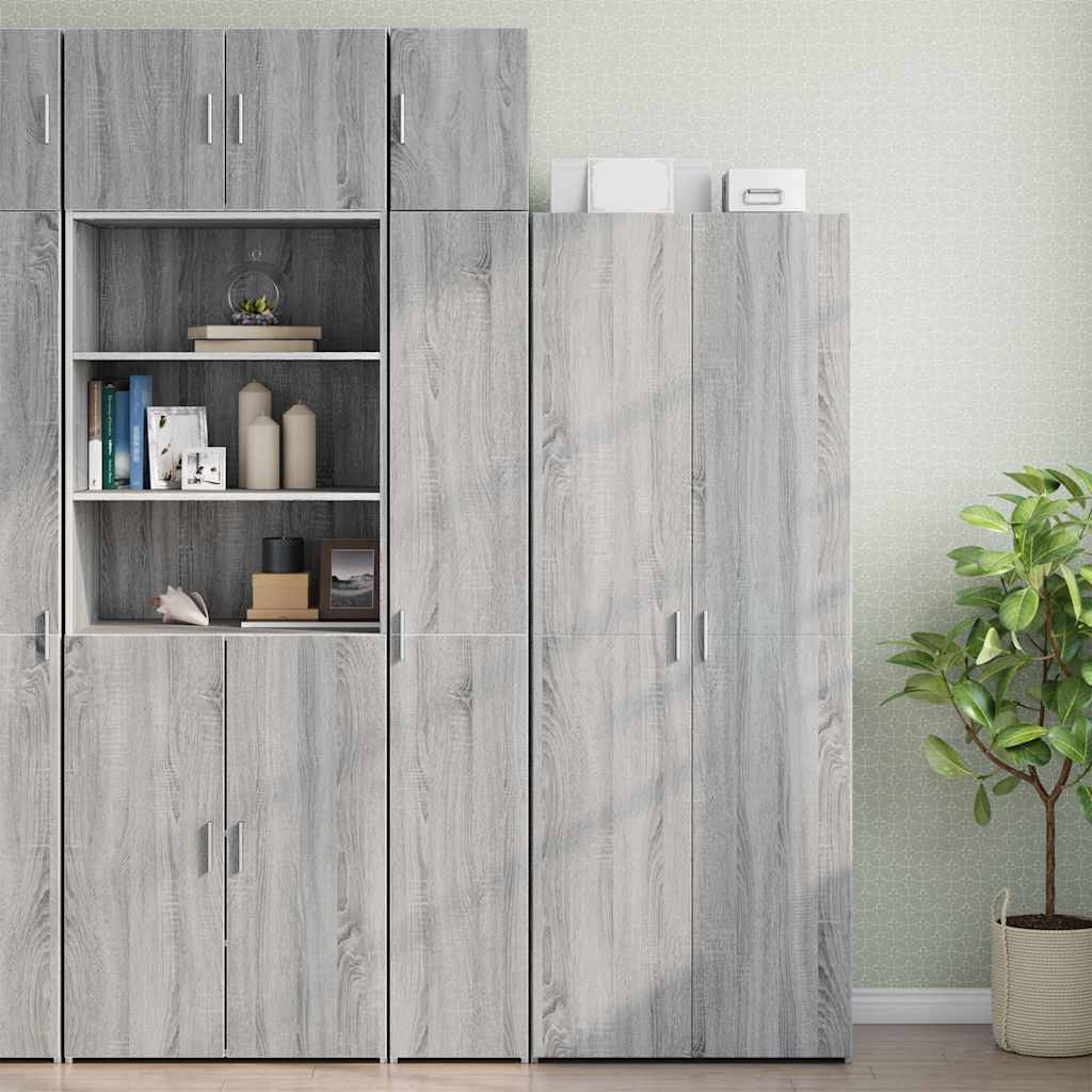 Kitsas hoiukapp, hall Sonoma tamm, 30 x 42,5 x 225 cm tehispuit
