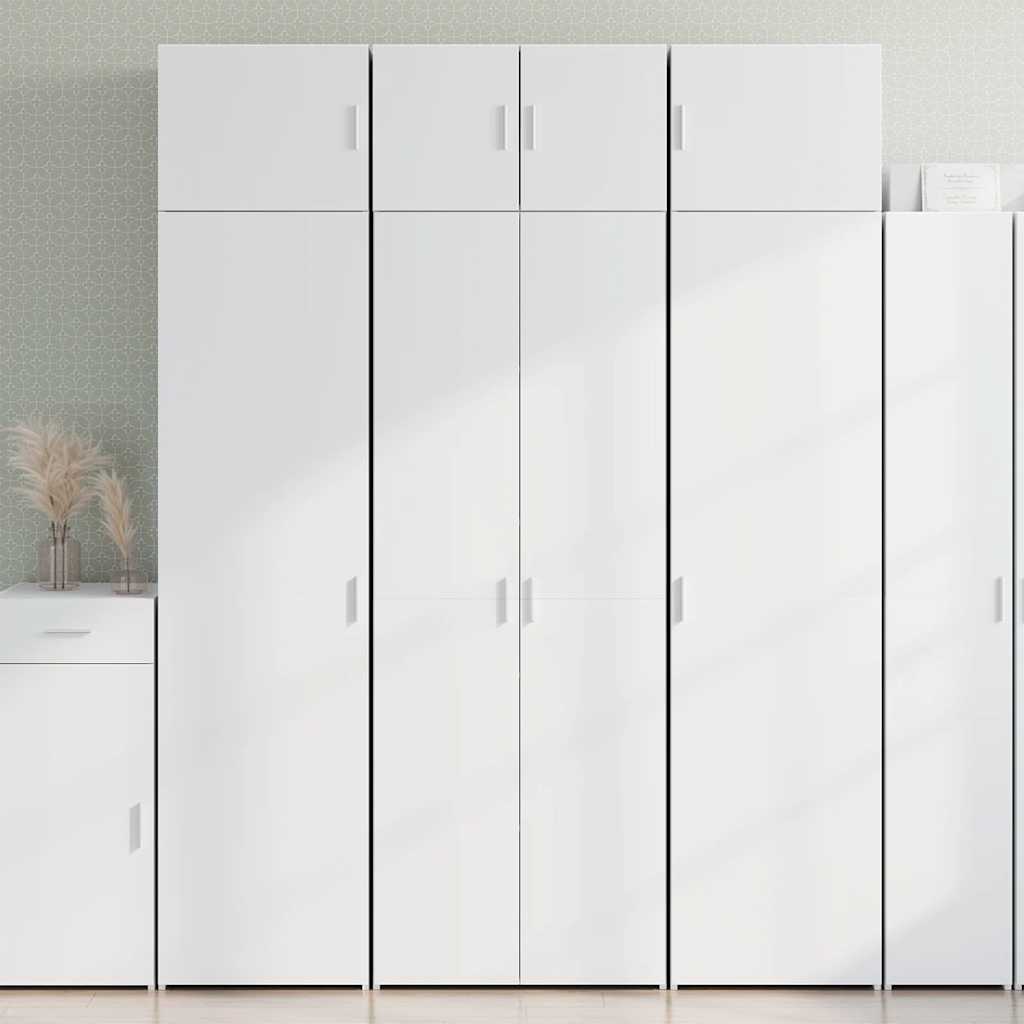 Hoiukapp, valge, 70 x 42,5 x 225 cm, tehispuit