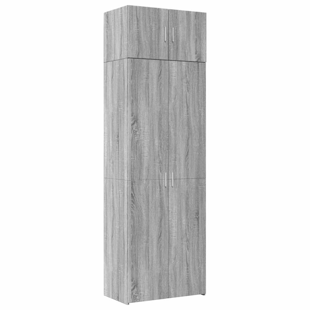 Hoiukapp, hall Sonoma tamm, 70 x 42,5 x 225 cm tehispuit