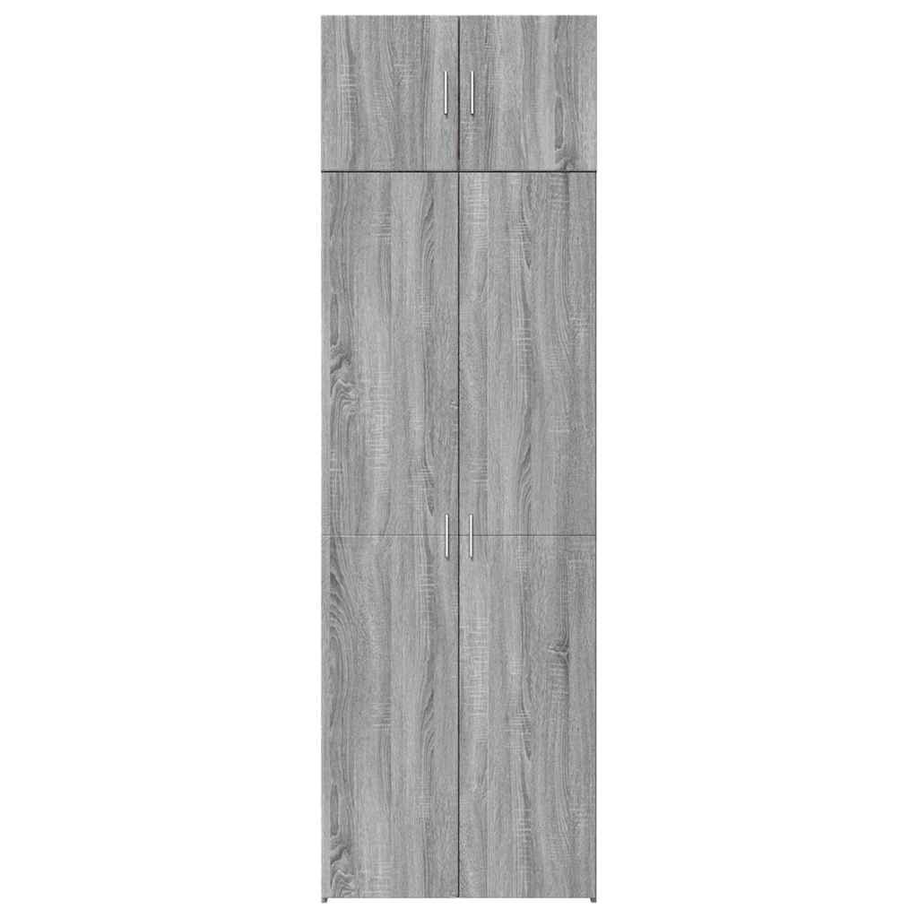 Hoiukapp, hall Sonoma tamm, 70 x 42,5 x 225 cm tehispuit