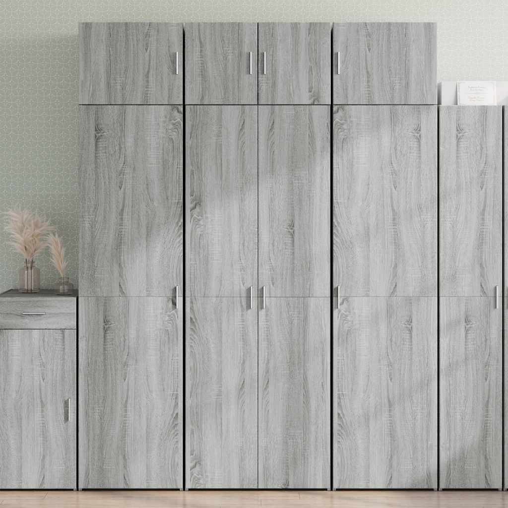 Hoiukapp, hall Sonoma tamm, 70 x 42,5 x 225 cm tehispuit