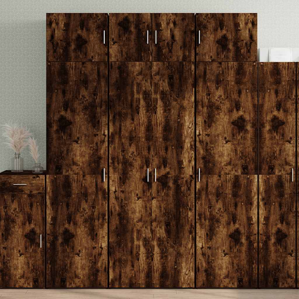 Hoiukapp, suitsutatud tamm, 70 x 42,5 x 225 cm tehispuit