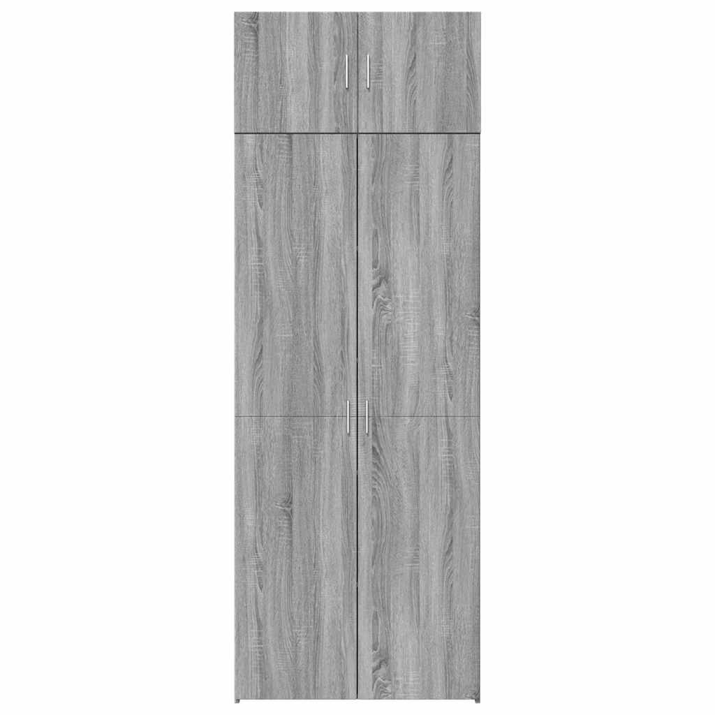 Hoiukapp, hall Sonoma tamm, 80 x 42,5 x 225 cm, tehispuit