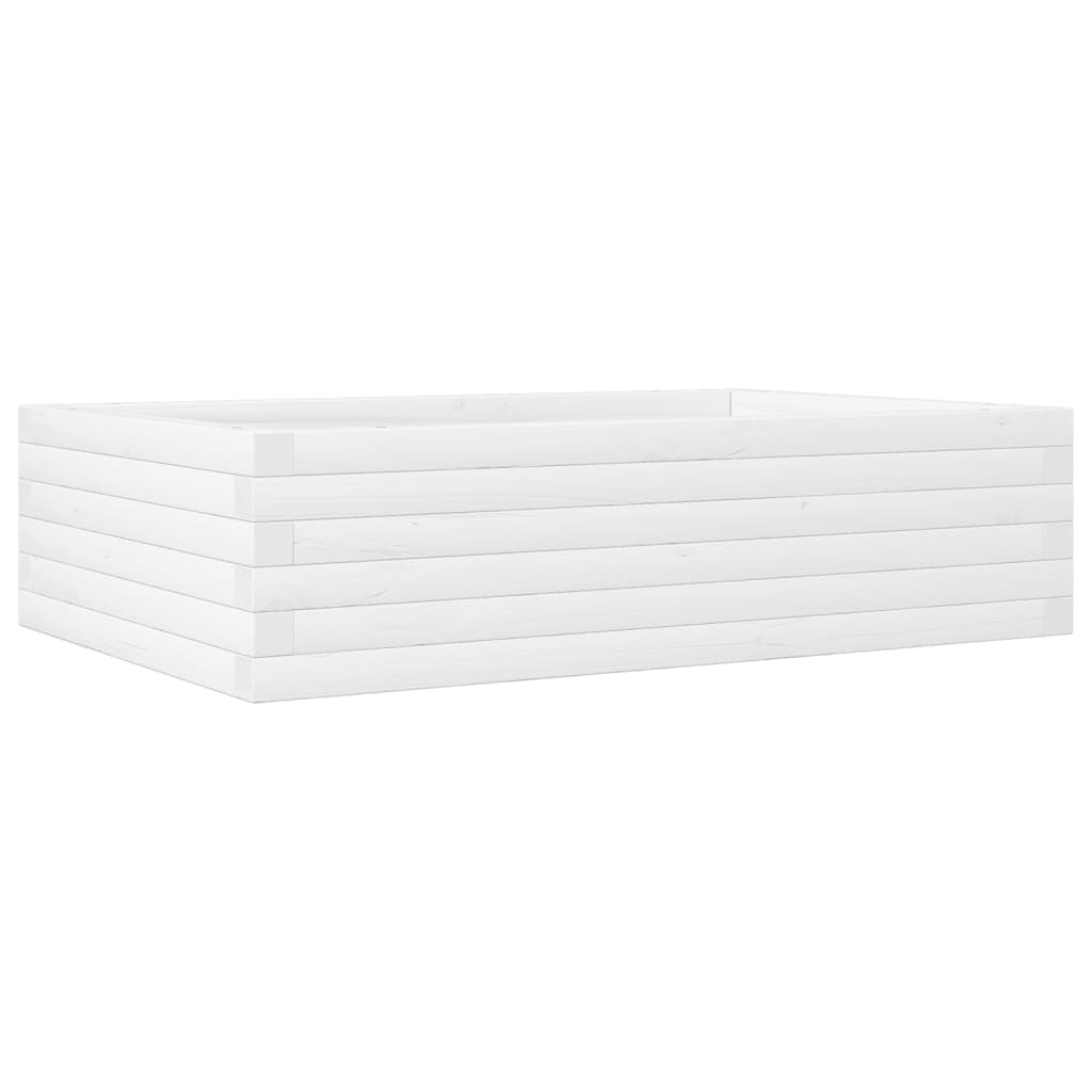 Aia taimekast, valge, 90x60x23 cm, toekas männipuit