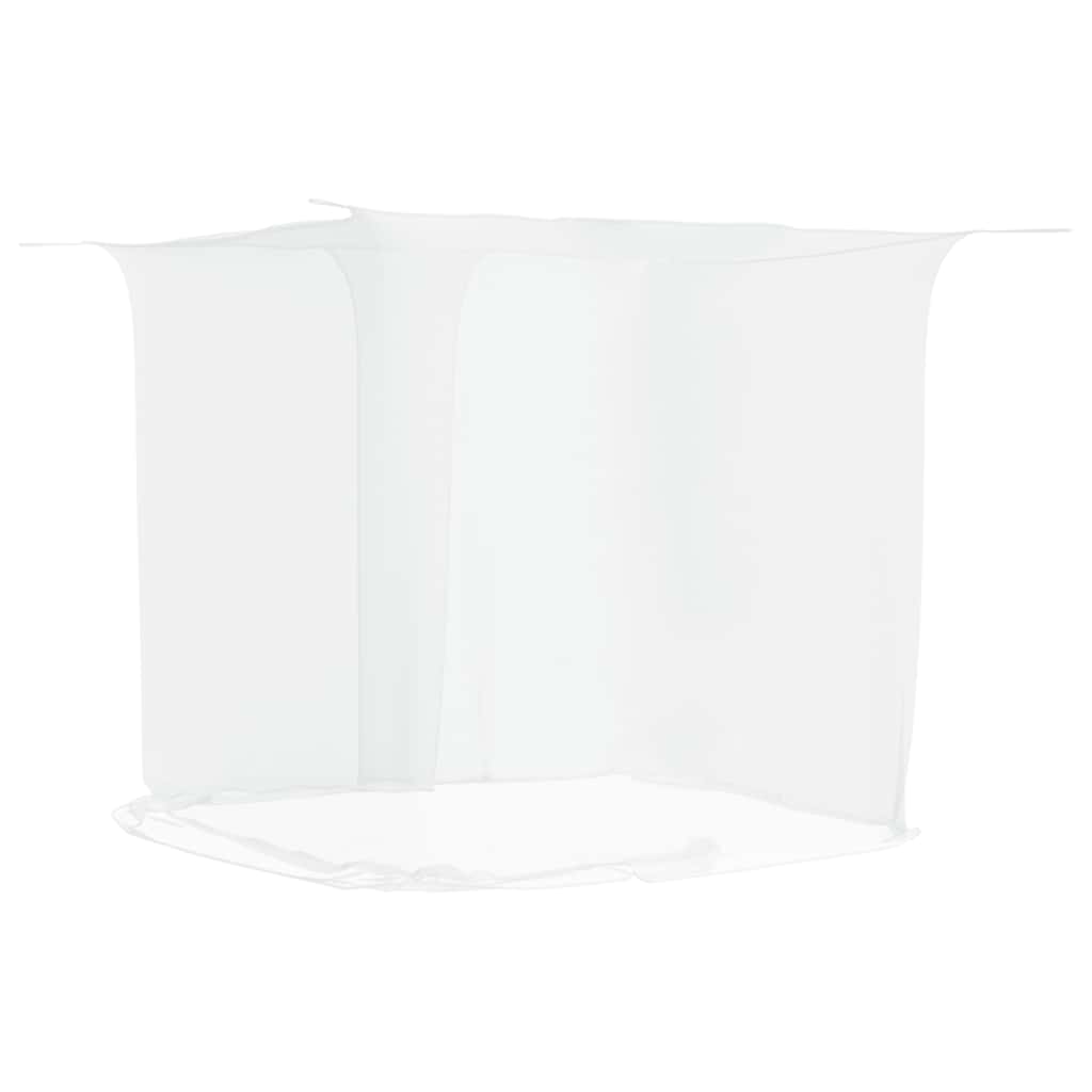 Rippuv sääsevõrk 156 võrgusilma valge 220x120x150 cm