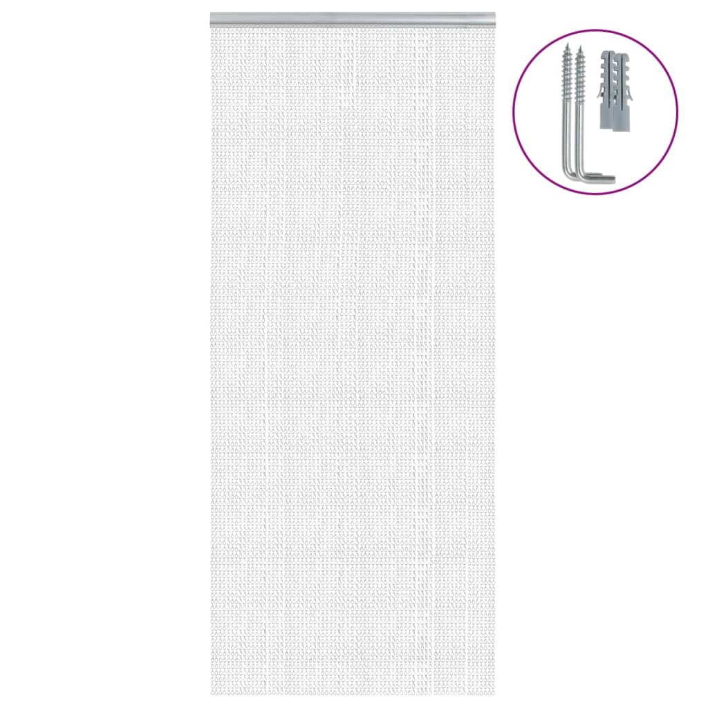 Kettidest putukavõrk uksele, 90x200 cm, alumiinium