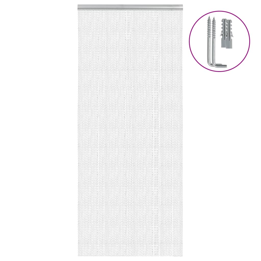 Kettidest putukavõrk uksele, 80x221 cm, alumiinium
