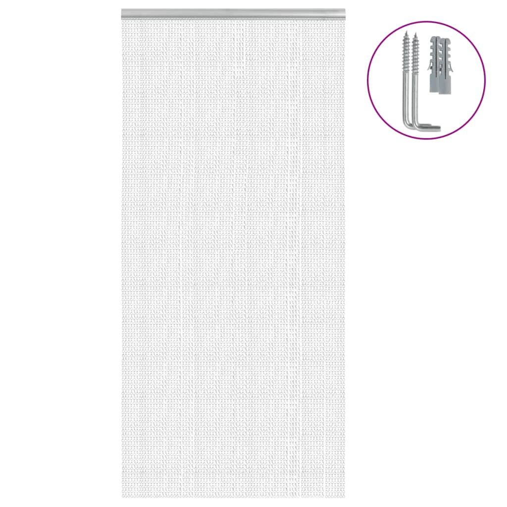 Kettidest putukavõrk uksele, 90x212 cm, alumiinium