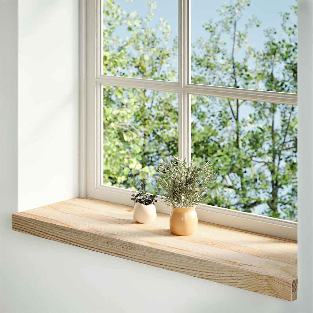 Aknalauad 2 tk, 80 x 25 x 2 cm, töötlemata tammepuit