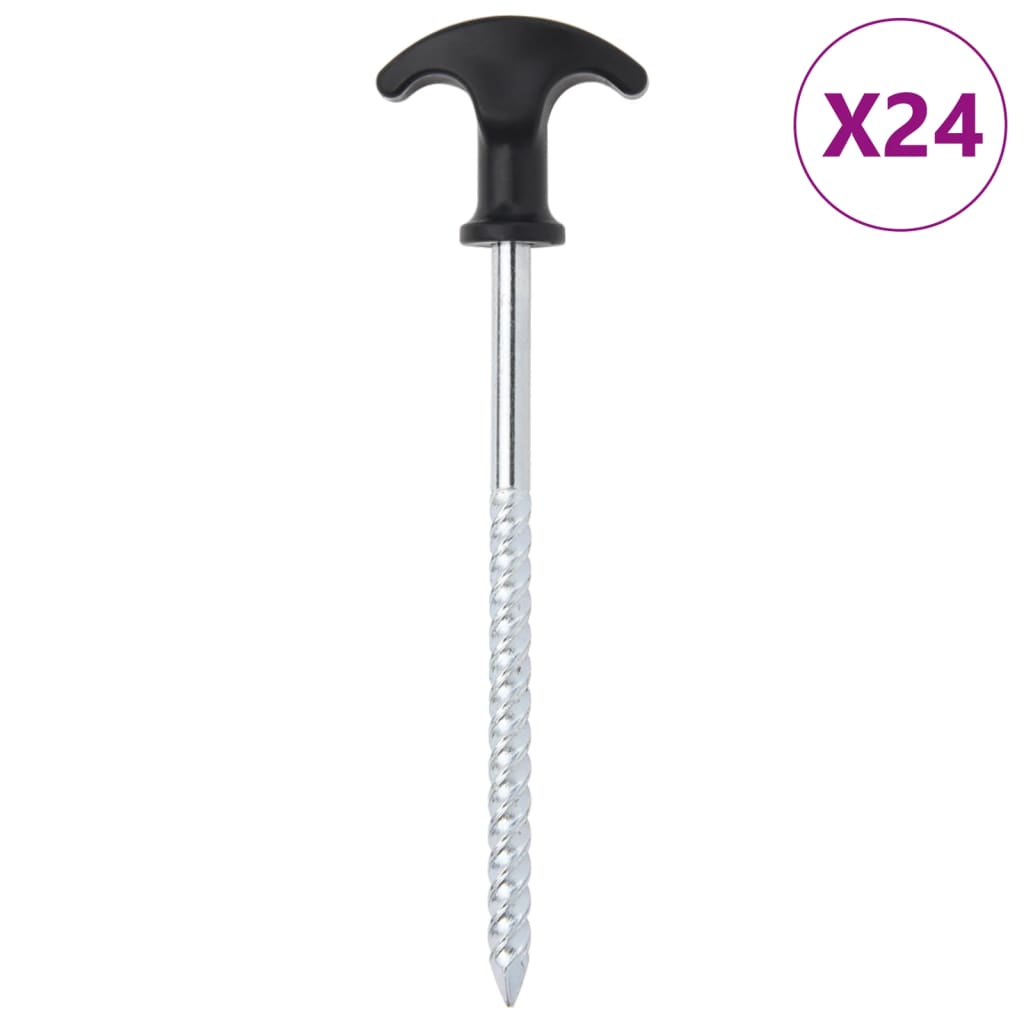 Telgivaiad 24 tk, 17 cm Ø7 mm, tsingitud teras