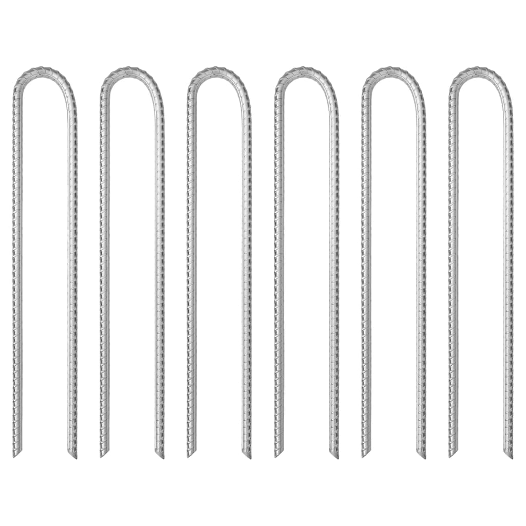 U-kujulised telgivaiad 6 tk, 37 cm Ø11,3 mm, tsingitud teras