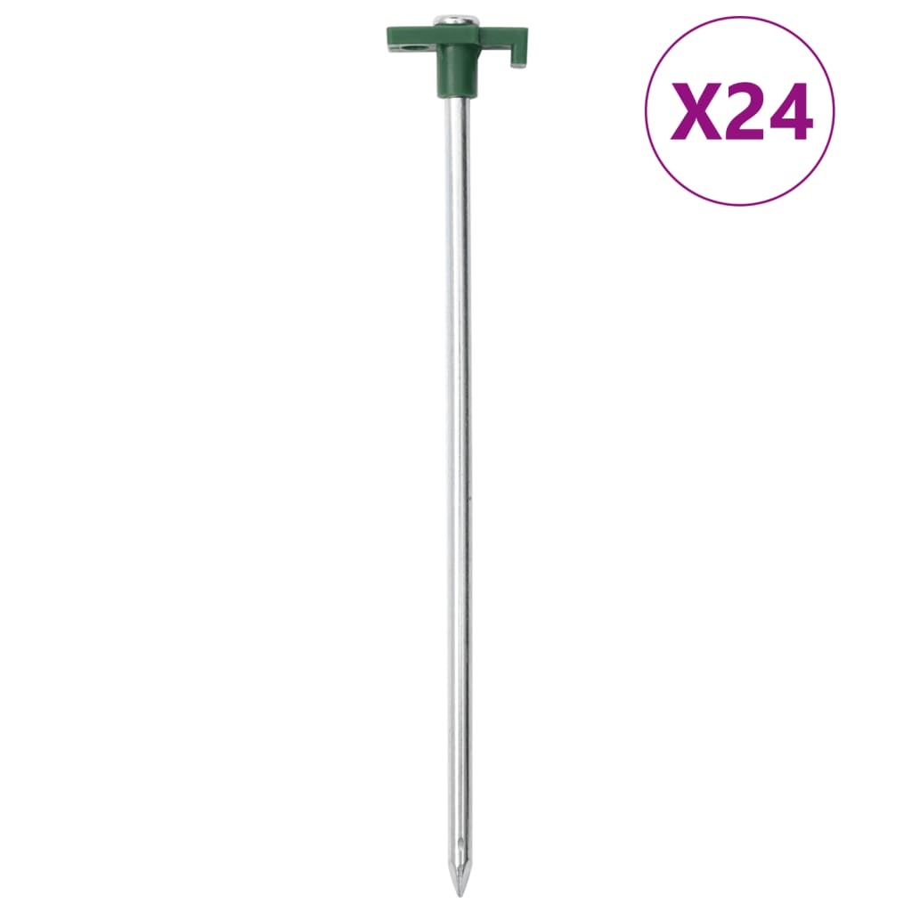 Telgivaiad 24 tk, 25 cm 7 mm, tsingitud teras ja PP