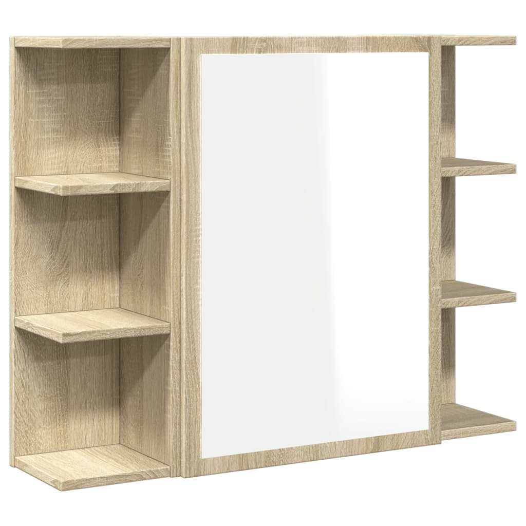 Vannitoa peeglikapp Sonoma tamm 80x20,5x64 cm tehispuit
