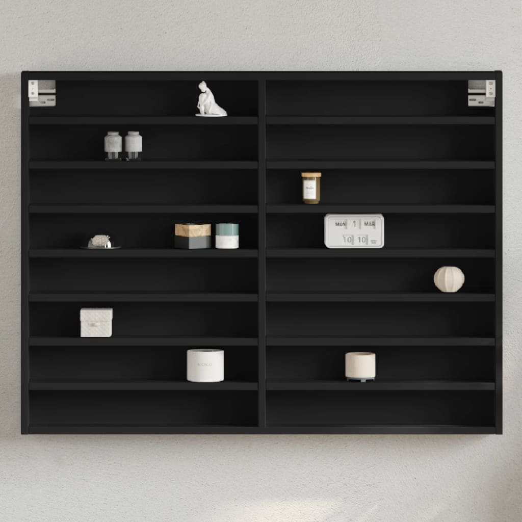 Vitriinkapp, must, 100x8,5x75 cm, tehispuit