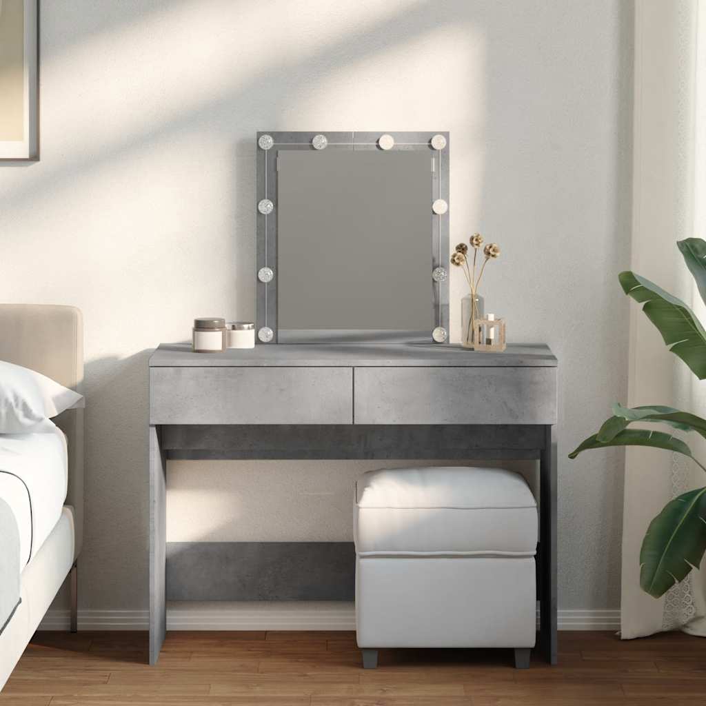 Tualettlaud LEDiga, betoonhall, 100 x 40 x 130 cm