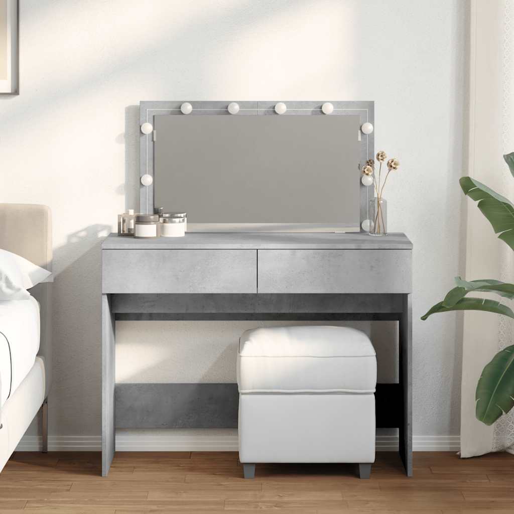 Tualettlaud LEDiga, betoonhall, 100x40x120 cm
