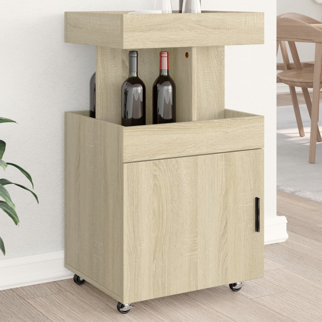 Baarikäru Sonoma tamm 50x41x89 cm tehispuit