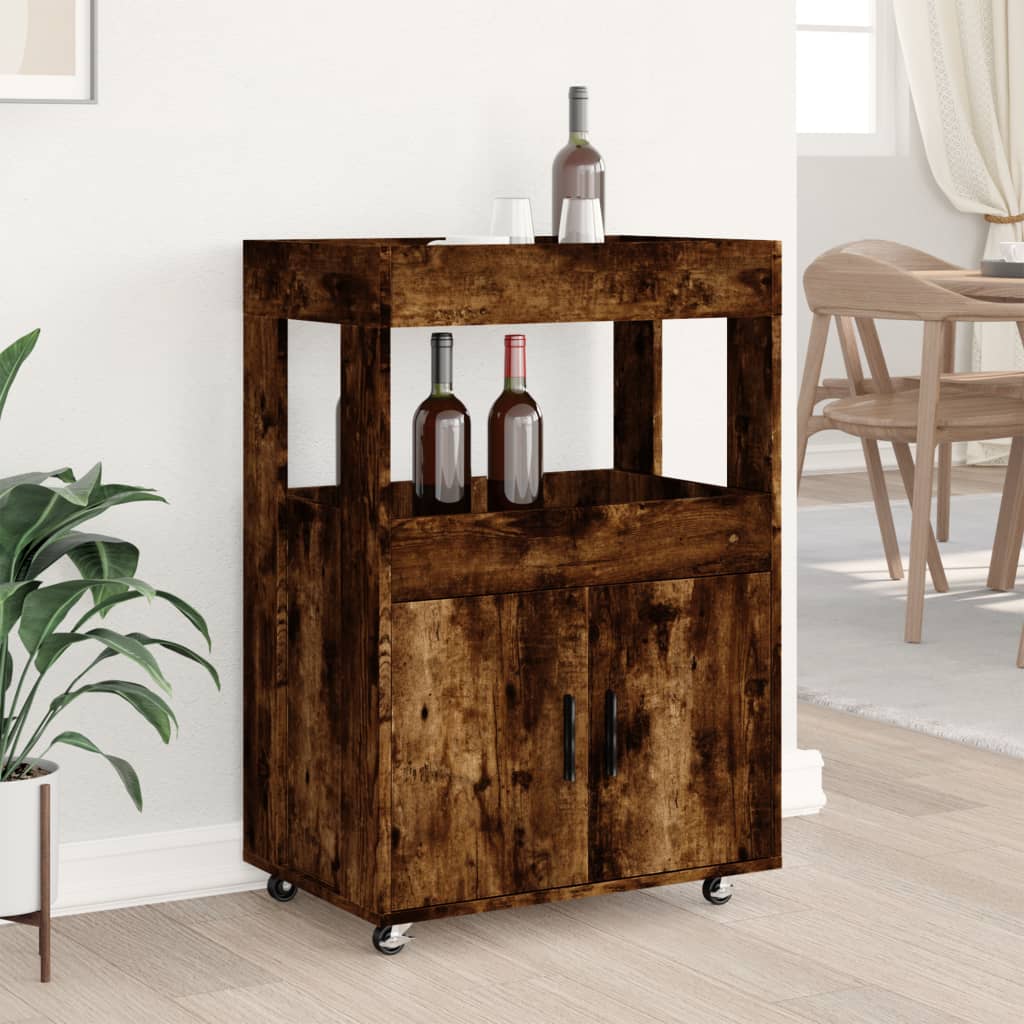 Baarikäru suitsutatud tamm 60x39,5x89 cm tehispuit