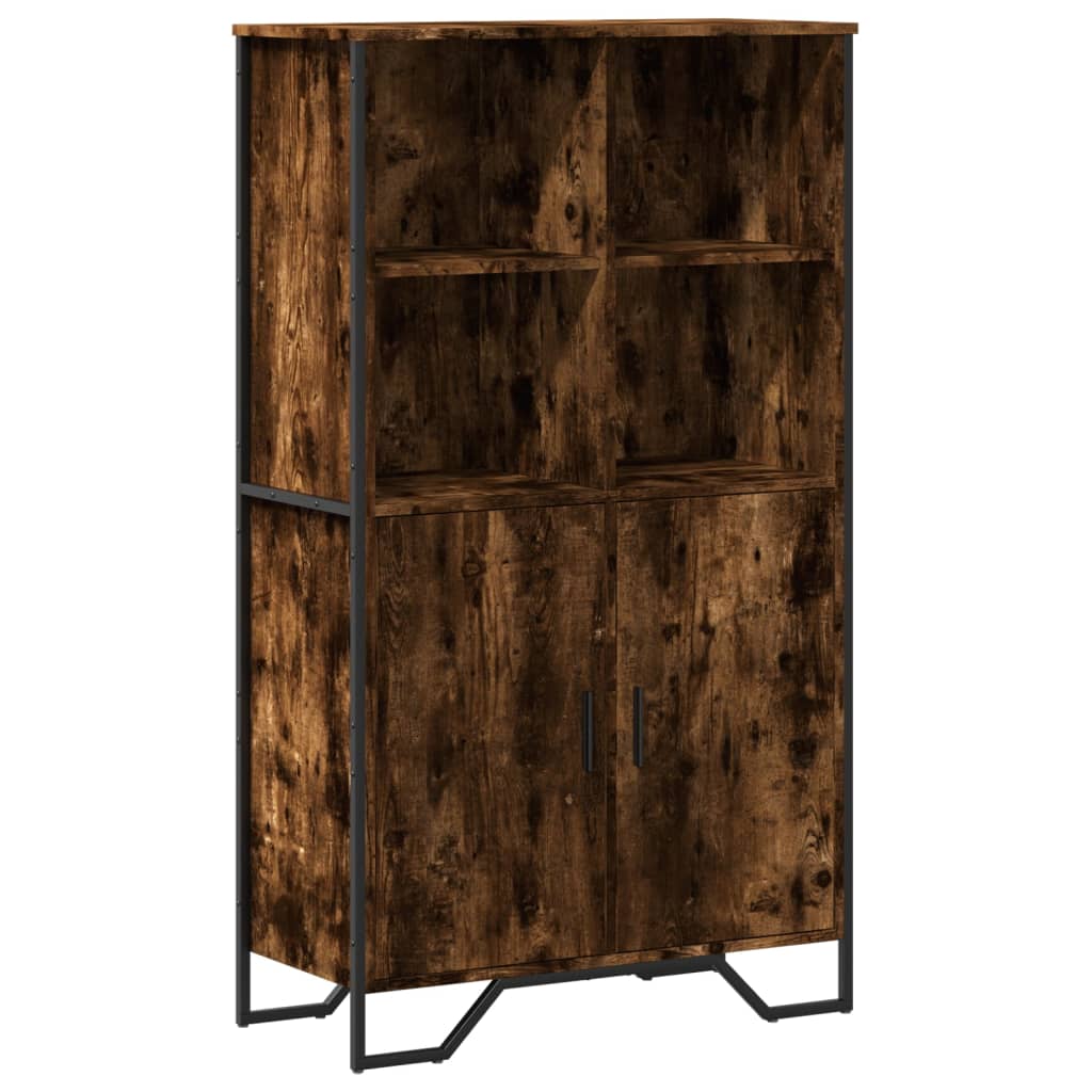 Kõrge kapp suitsutatud tamm, 79,5x35,5x137,5 cm, tehispuit