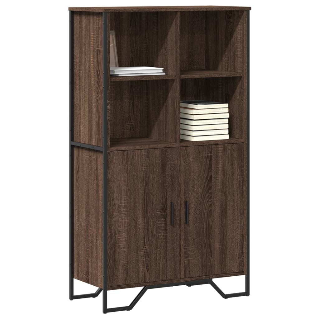 Kõrge kapp pruun tamm, 79,5x35,5x137,5 cm, tehispuit