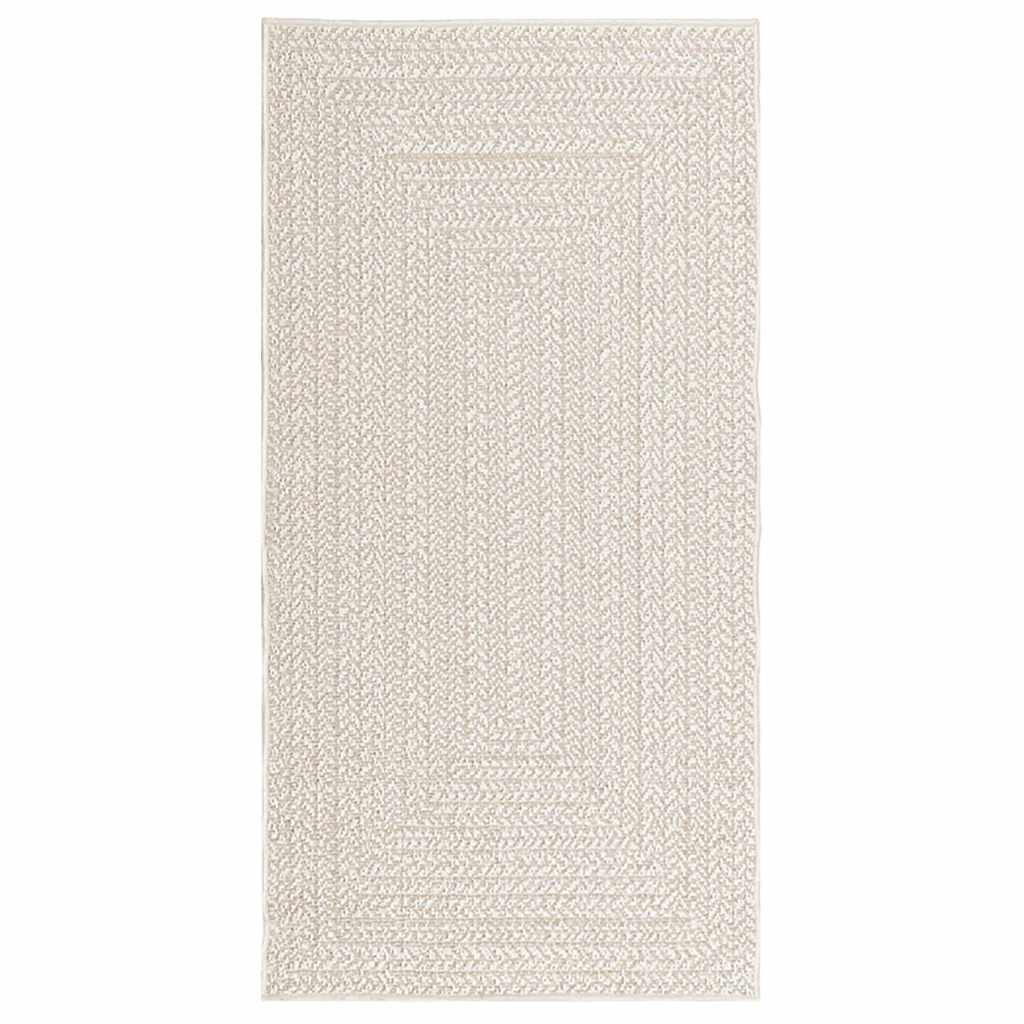 Vaip "ZIZUR", kreemjas, 80x150 cm, džuudi välimus, tuppa ja õue
