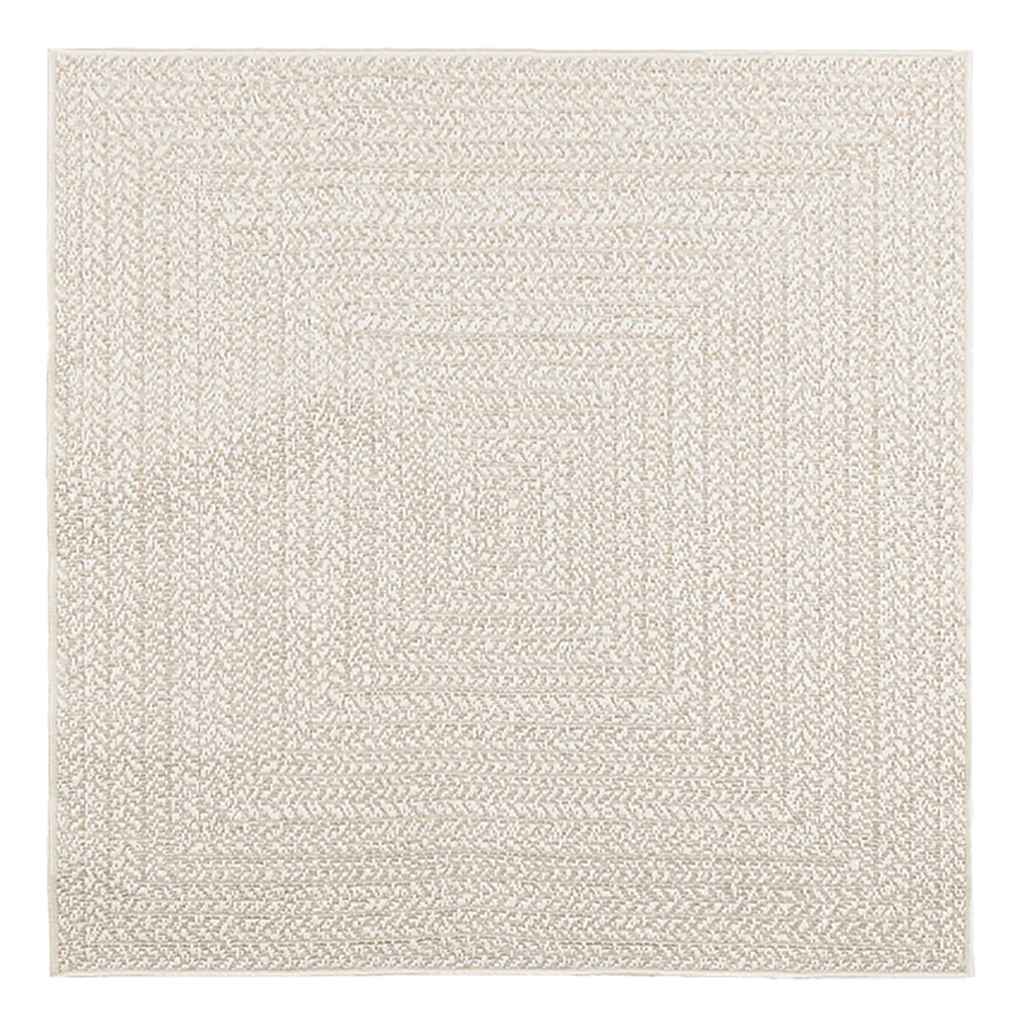 Vaip "ZIZUR", kreemjas, 120x120cm, džuudi välimus, tuppa ja õue