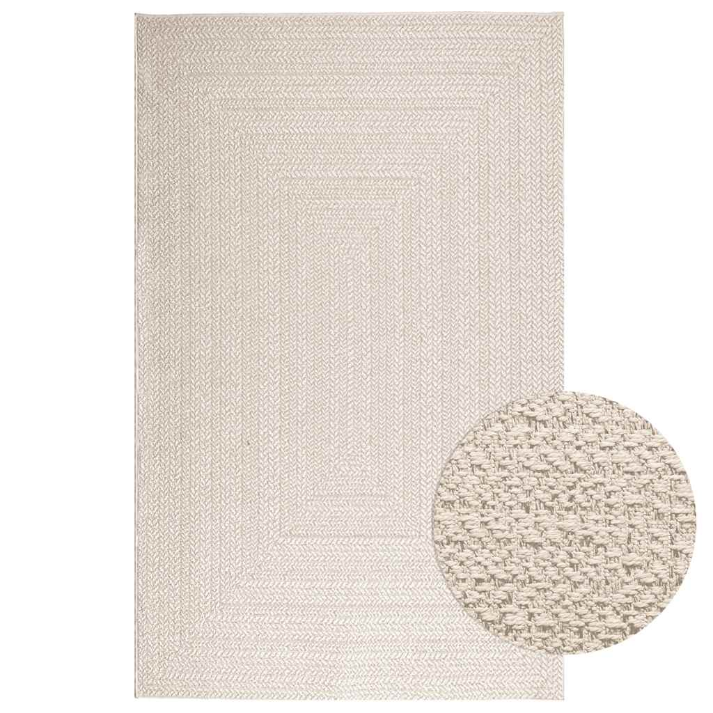 Vaip "ZIZUR", kreemjas, 160x230cm, džuudi välimus, tuppa ja õue