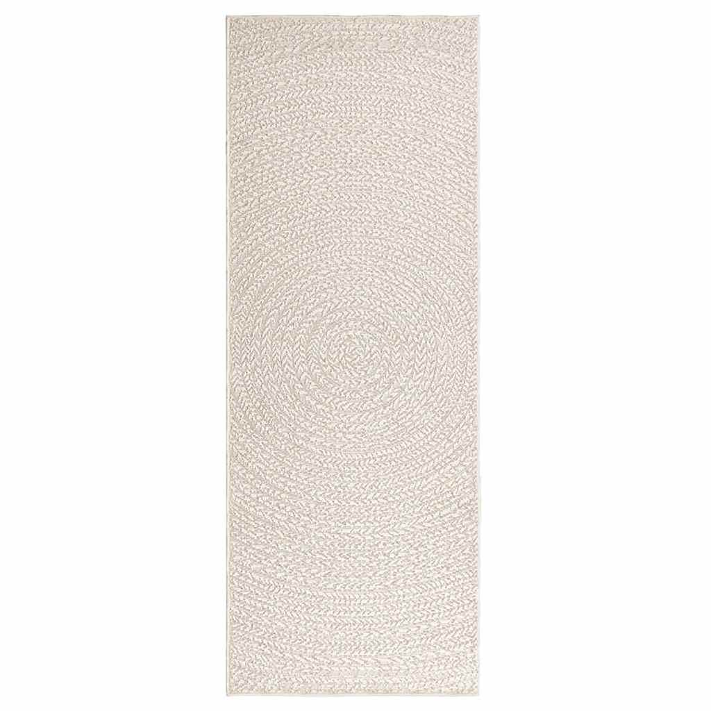 Vaip "ZIZUR", kreemjas, 80x200 cm, džuudi välimus, tuppa ja õue