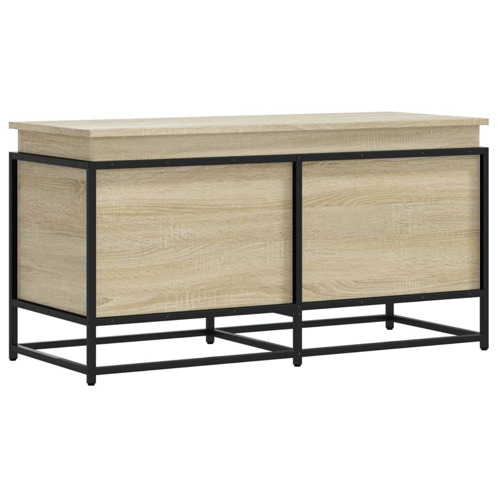 Kaanega hoiukast, Sonoma tamm, 100x40x51,5 cm, tehispuit