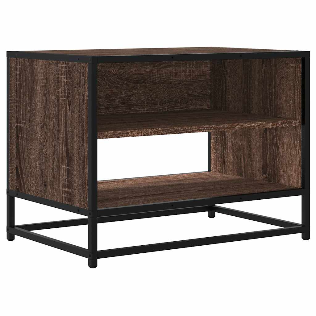 Telerikapp pruun tamm 61x40x46 cm Engineered Wood and Metal
