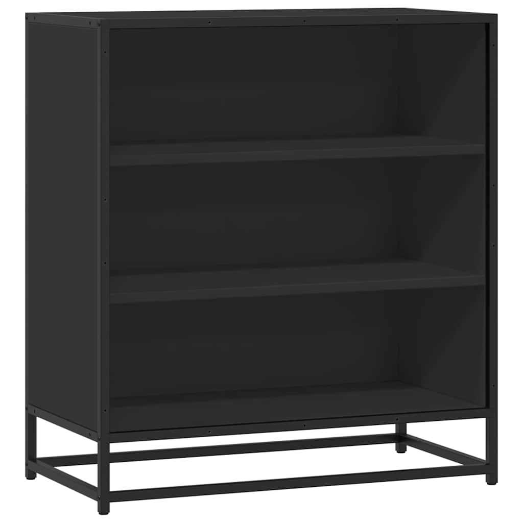 Puhvetkapp, must, 68x35x76 cm, tehispuit ja metall