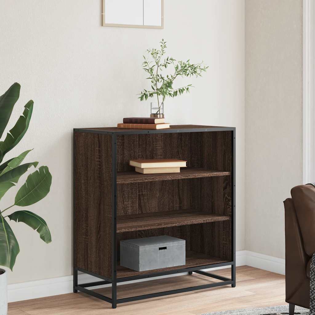 Puhvetkapp pruun tamm 68x35x76 cm Engineered Wood and Metal